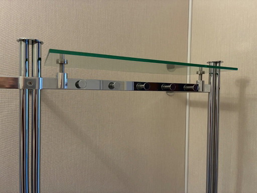 chrome coat rack