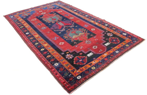 Image 1 of Antieke Russische Kaukasische Ghazni Kazak Shirvan, meer dan 100 jaar oud, 280 x 175 cm