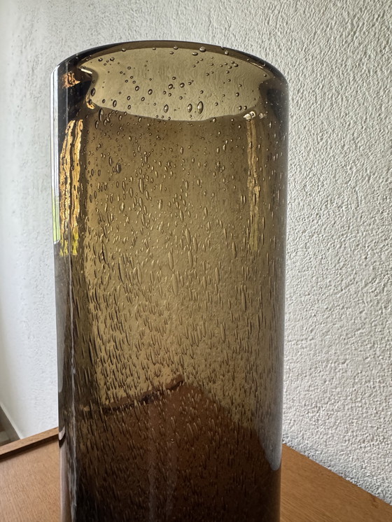 Image 1 of Vase Roller Bullauge Glas Bendor 60er Jahre