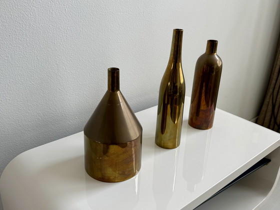 Image 1 of Ensemble de vases en bronze : Via Fondazza pour Skultuna par Paolo Dell'Elce