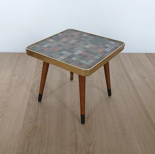 Sixties Side Table With Ceramic Top