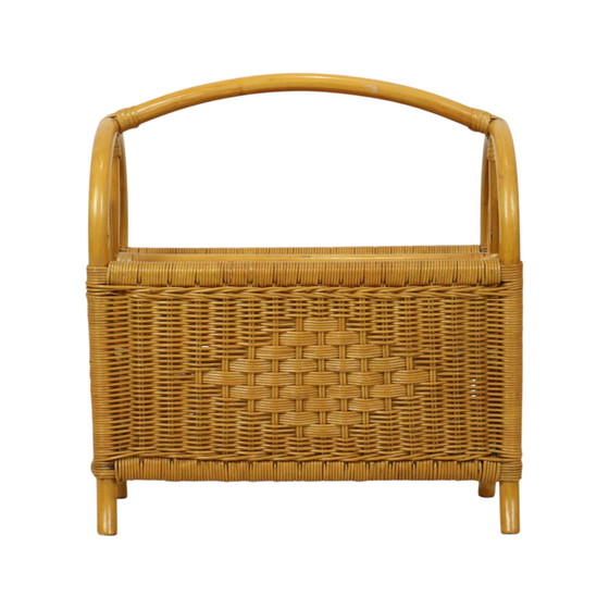 Image 1 of Revistero Boho de ratán y bambú