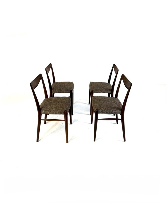 Image 1 of 4 sedie da pranzo restaurate, Rastad & Relling '60