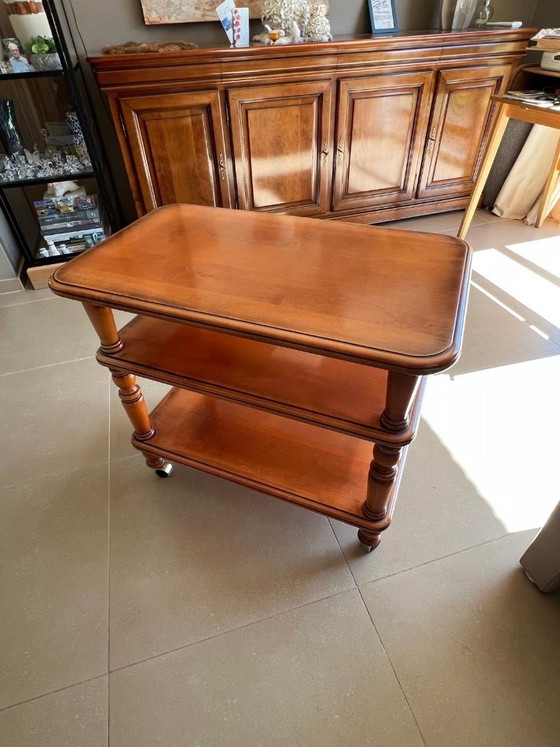 Image 1 of 5-teiliges Wohnzimmer-Set – Hochwertiges klassisches Kirschholz