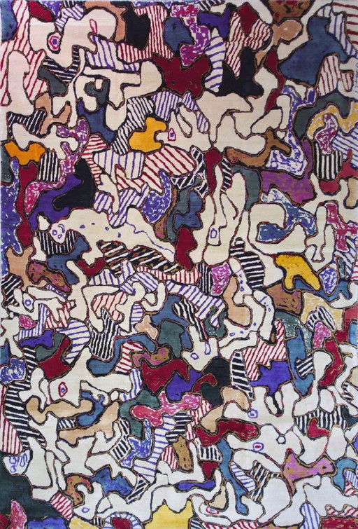 Jean Dubuffet Opéra Bobèche Teppich | Handgeknüpfter Kunstteppich aus Wolle (290 x 200 cm) – vloerkleden en tapijten, Wool