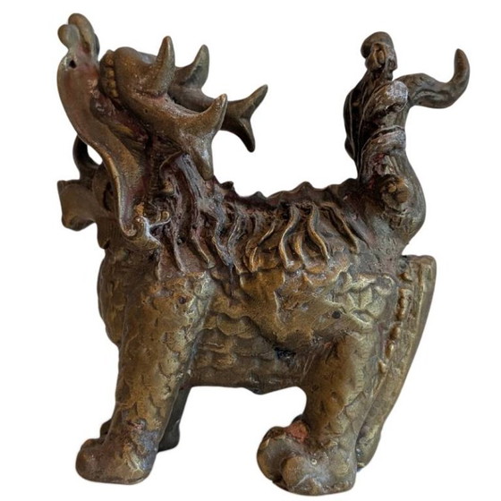 Paire de chiens de Fô en bronze chinois – Lot 101 – Objets déco (photo 7 of 8)