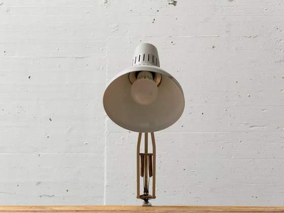 Image 1 of Vintage Ledu klemlamp in grijs, Zweden, jaren 70.