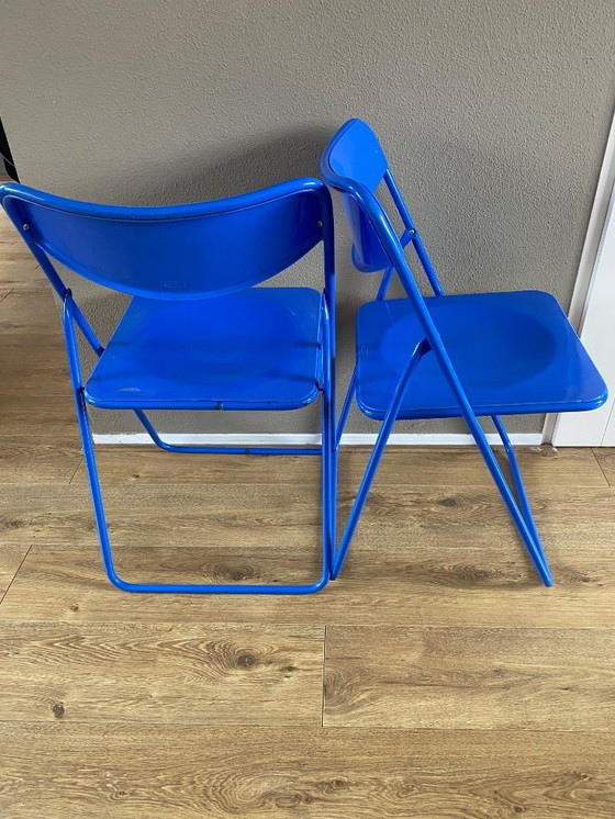 Image 1 of 2 vintage Ikea folding chairs Ted by Niels Gammelgaard