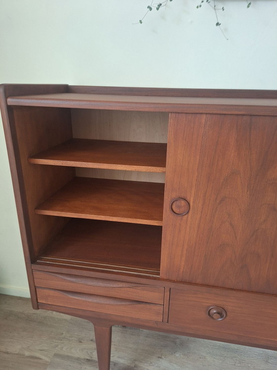 Highboard vintage danois, johannes Andersen, Armoires murales, Bois, Marron (photo 8 sur 15)