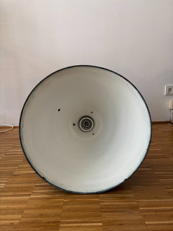 Vintage Industrial Pendant Light – Elektrosvit, Pendant lamps, Metal, Chrome (photo 3 of 5)