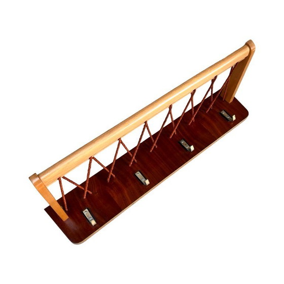 Image 1 of Appendiabiti da parete in stile Bruxelles, Rudi Volket, Germania, anni '50.