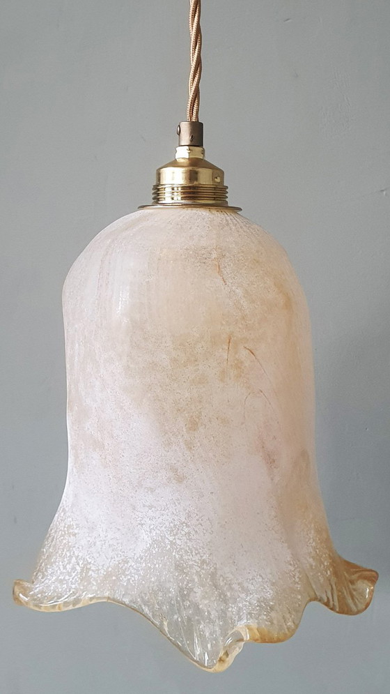 Image 1 of Set van 2 Vintage Murano hanglampen - Mid Century - Italy