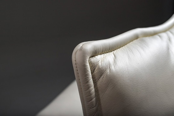 Image 1 of Vintage Cassina Veranda Reclining Sofa in Cream Leather, 1980s