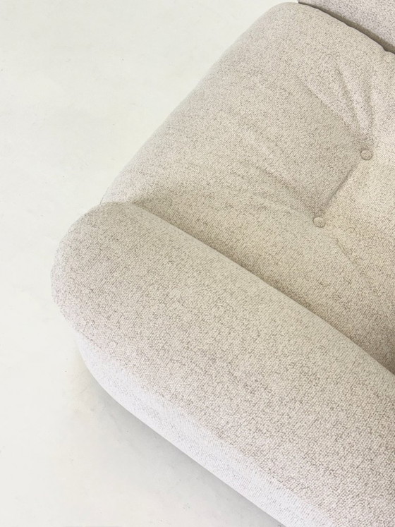 Fauteuil Sapporo de Mario Marenco pour Mobil Girgi, coloris beige crème – Textile (photo 10 of 12)