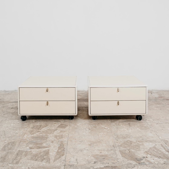 Image 1 of George Coslin Coppia Di Comodini Longato Hennè 1970 Modernariato Design