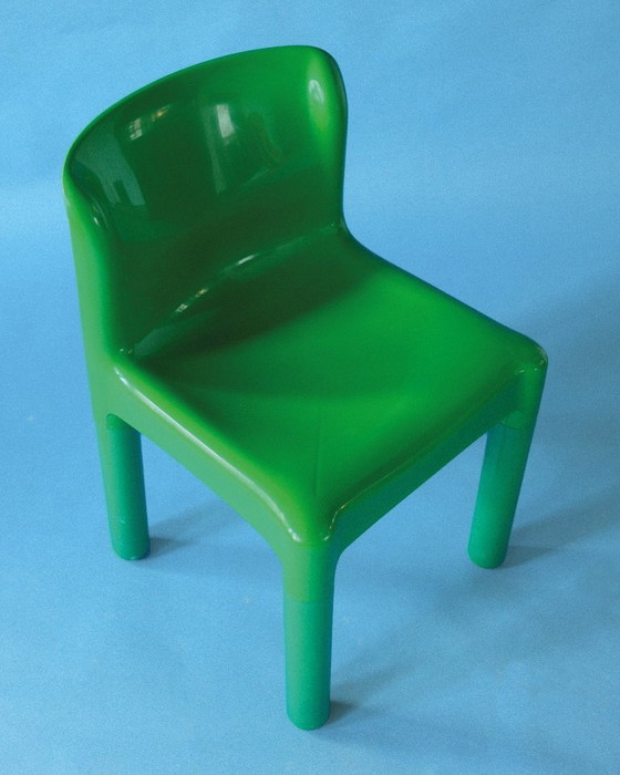 Image 1 of Silla 4875 de Carlo Bartoli para Kartell, verde brillante
