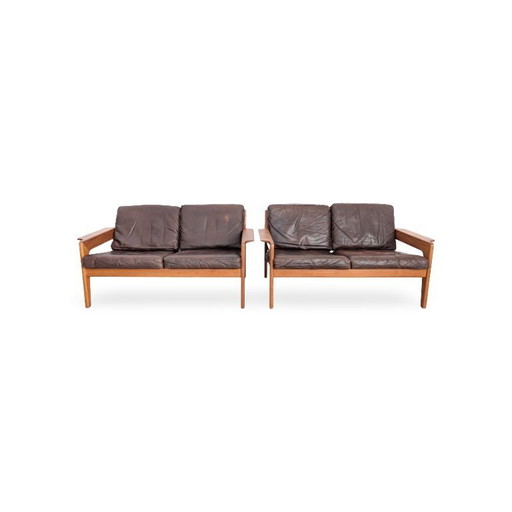 2x Arne Wahl Iversen Midcentury Sofa Komfort Vintage Zweisitzer