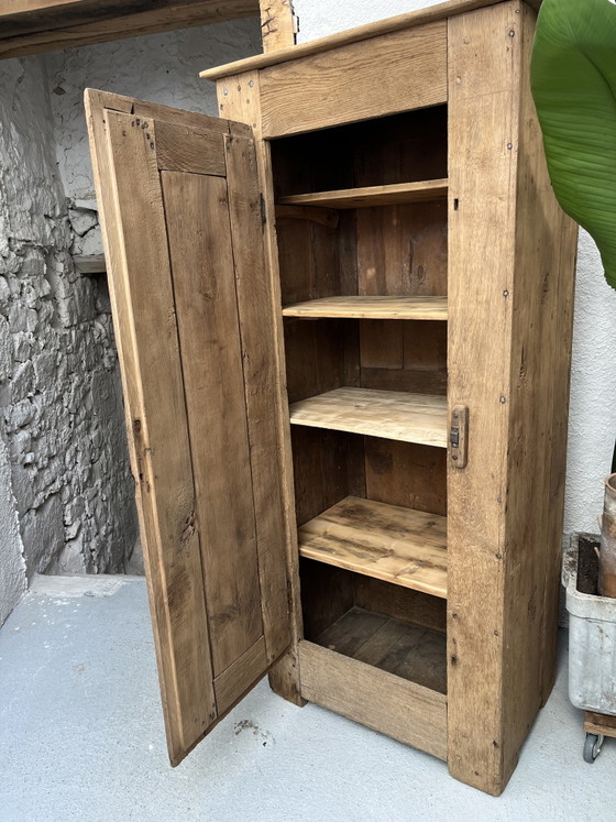 Image 1 of Small rustic oak bonnetière
18th century
