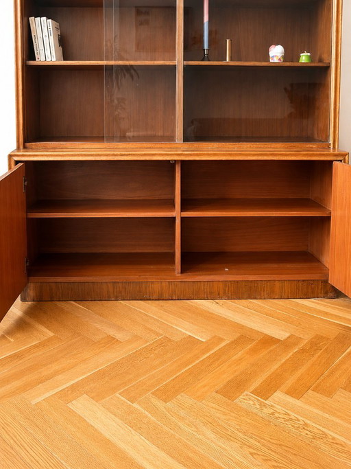 Vitrine à porte vitrée style années 50