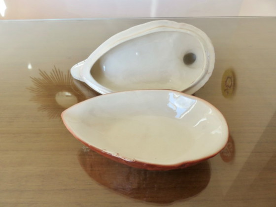 Image 1 of Pheasant terrine in slipware by Michel Caugant, 1950s-60s
