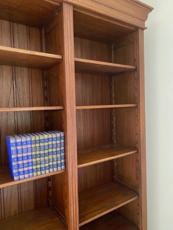 Image 1 of Massief mahonie boekenkast