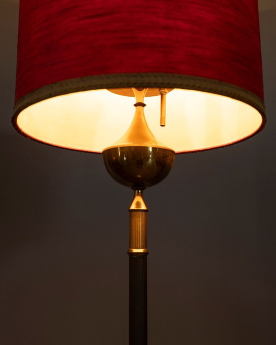 Vintage 1950s floor lamp in marble and brass, Italian design, Floor lights, Gold (photo 3 of 9)