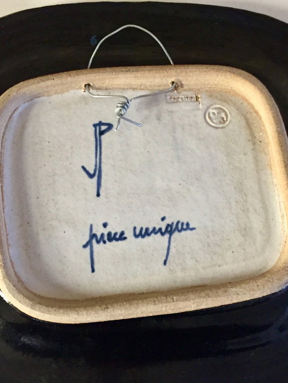 Image 1 of JACQUES POUCHAIN TABLEAU CERAMIQUE VINTAGE