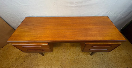 Image 1 of Mid-Century Retro Vintage Teak Desk / Dressing Table by G Plan – Fresco Range 1960.    Designed by Victor Wilkins • Afromosia Ed
