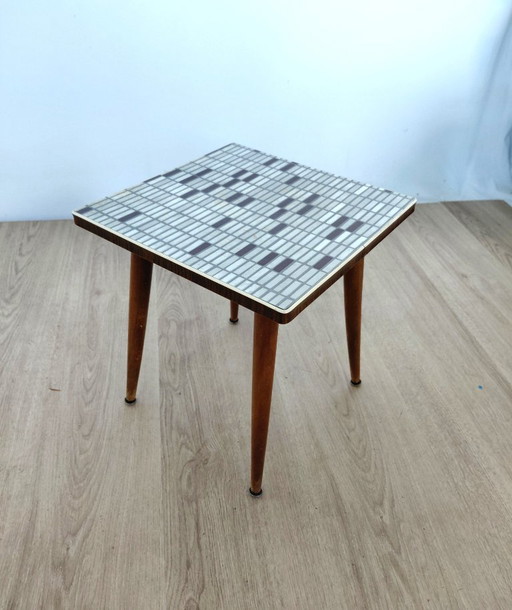 Opal sixties mosaic side table