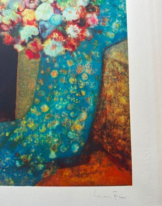 Image 1 of Leonor Fini - Rare print, woman holding flowers
