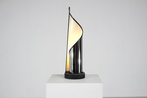 Image 1 of Lampada da tavolo in acciaio di Stilnovo, Italia, anni '70.