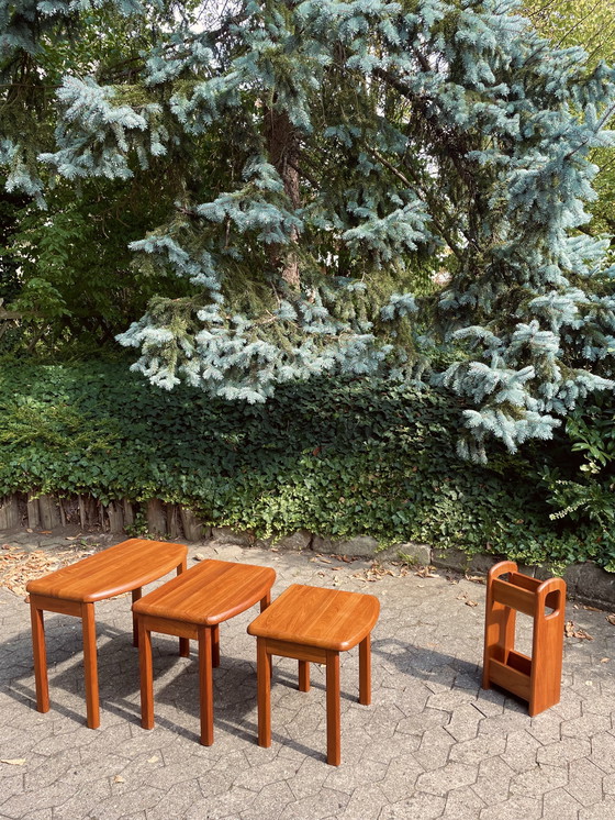Image 1 of Tavolini in teak danese vintage di Salling Stolefabrik