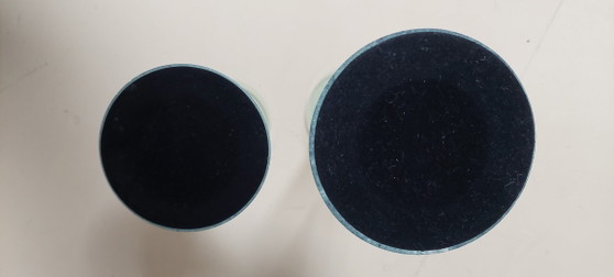 Image 1 of Vintage postmodern milano kandelaars, set van 2 stuks.