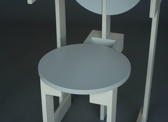 Image 1 of Rare pair of 'Plakhout' side chairs by Henk Lampe, 1979