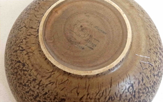 Image 1 of Fruitschaal Les Potiers de L'Abbaye 70s Diameter 22,5 cm