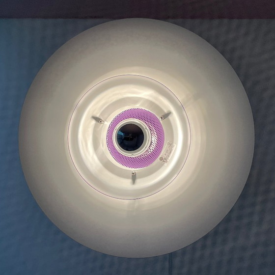 Image 1 of Jeka vintage Deens design LAMP Mid Century wit paars