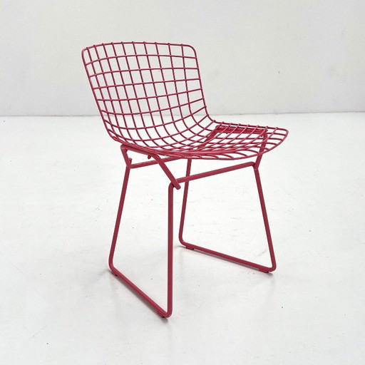 Pink Wire Chair for Kids by Harry Bertoia for Knoll, 1990s