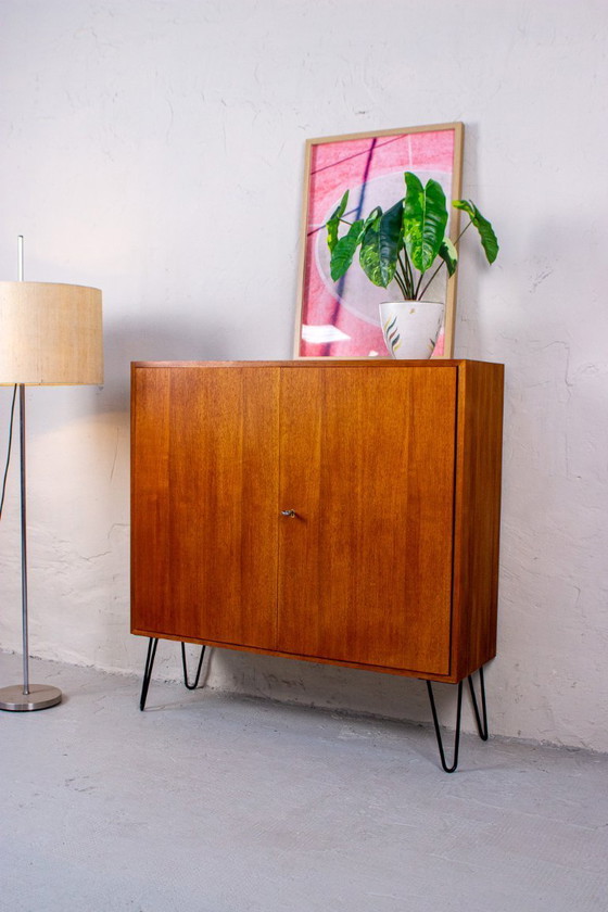 Image 1 of Mobile vintage in teak, credenza alta, cassettiera, noce, metà del secolo scorso, anni '60