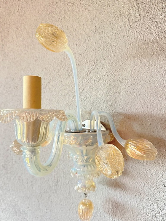 Vintage paar Murano wandlampen – Metaal, Murano Glas (photo 11 of 16)