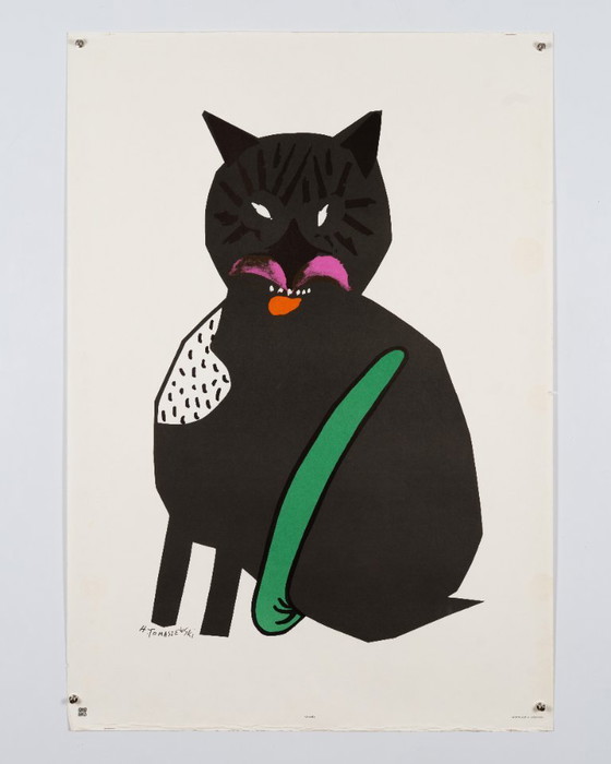 Cat – 1977 – Original Vintage Poster by Henryk Tomaszewski – Polish Poster Art – 99x69 Cm – Paper (photo 3 of 8)