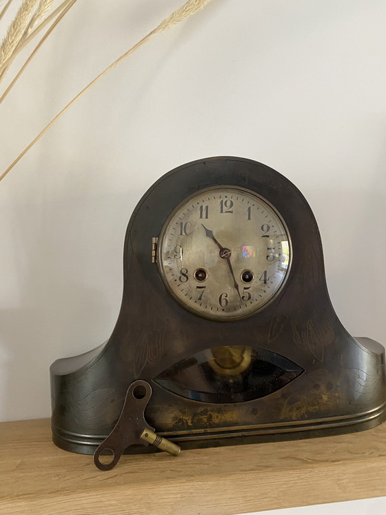 Image 1 of Orologio da camino antico Art Nouveau Art Déco