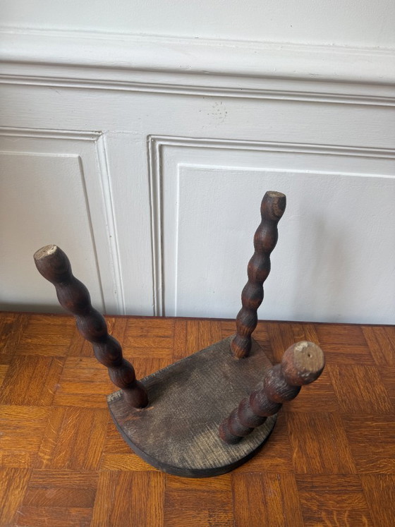 Sgabello a treppiede in legno tornito – Sgabelli, Wood (photo 6 of 6)