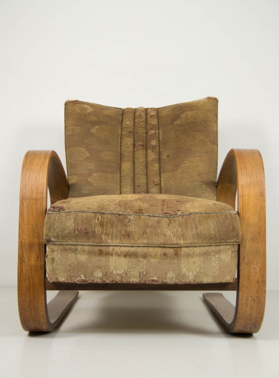 Image 1 of Poltrona Tank di Miroslav Navratil, in legno curvato laminato, anni '30.