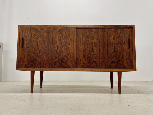 Buffet danois en palissandre de Poul Hundevad, années 1970