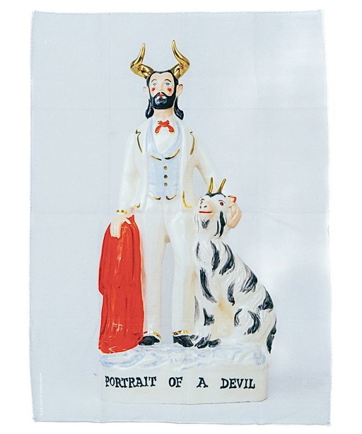 Torchon Nick Cave "Portrait of a Devil" (Portrait d'un diable)