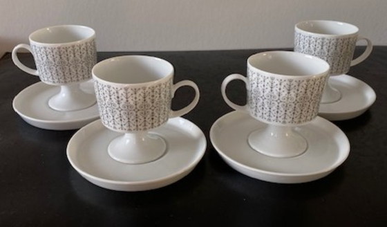 Image 1 of Rosenthal Studio Line Tapio Wirkkala 1960's mooie mokka set Composition /Secundo grey
