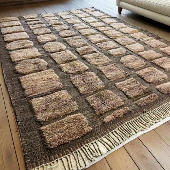 Image 1 of Tapis marocain artisanal en laine 250cmx150cm