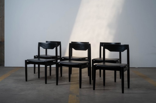 6 modernistische eetkamerstoelen