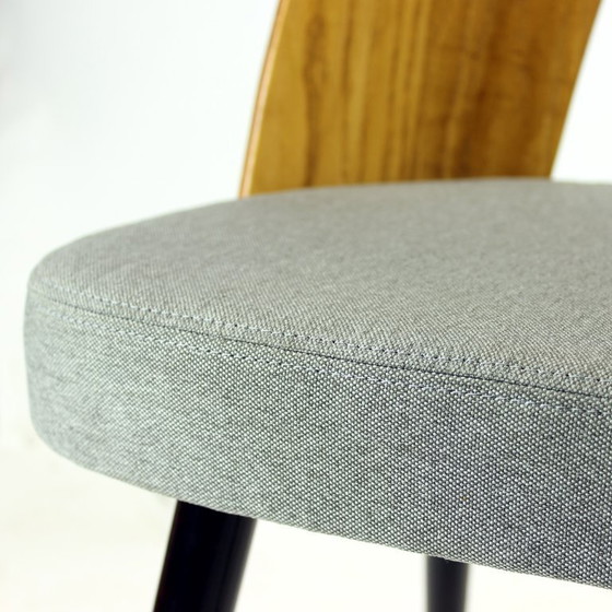 Image 1 of Iconic Tatra Chairs In Oak & Fabric By Antonin Suman, Czechoslovakia 1960s