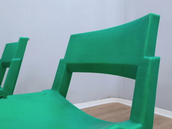 Image 1 of Set aus 4 postmodernen „City“-Stühlen von L/O für LAMM 1980er Jahre